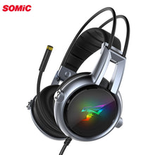 Load image into Gallery viewer, Somic E95-20TH Gamer Headset Virtual 7.1 Stereo Gaming Headphones Vibration Earphone headphone with Microphone for PC Computer