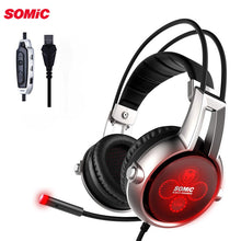 Load image into Gallery viewer, Somic E95X 5.2 Physical Multi-channel Vibration Gaming Headset Noise Canceling Headphones with Mic For PS4 FPS Game