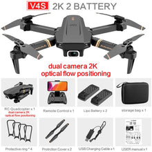 Load image into Gallery viewer, V4 Rc Drone 4k HD Wide Angle Camera 1080P WiFi fpv Drone Dual Camera Quadcopter Real-time transmission Helicopter Toys