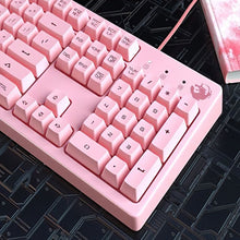 Load image into Gallery viewer, Mouse Keyboard Set Gaming Mechanical Keyboard Wired Mouse Headphone with Microphone Breathing Light for PC Computer Laptop Pink
