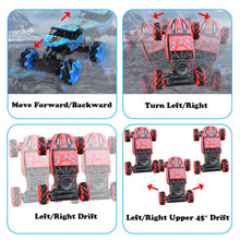 Load image into Gallery viewer, 2.4Ghz 4WD Rock Crawler RC Car Watch Gravity Induction Car Toy Remote Gesture Control Drift Car Radio Control Stunt Toys 3755