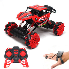 Load image into Gallery viewer, 2.4Ghz 4WD Rock Crawler RC Car Watch Gravity Induction Car Toy Remote Gesture Control Drift Car Radio Control Stunt Toys 3755