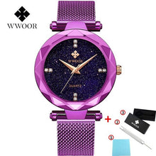 Load image into Gallery viewer, 2020 New Starry Sky Women's Watch WWOOR Fashion Elegant High-end Black Ladies Quartz Wristwatch Luxury Dress Gifts Women Watches