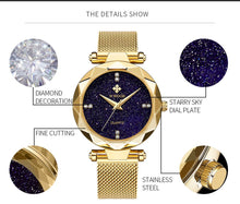 Load image into Gallery viewer, 2020 New Starry Sky Women's Watch WWOOR Fashion Elegant High-end Black Ladies Quartz Wristwatch Luxury Dress Gifts Women Watches