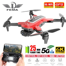 Load image into Gallery viewer, FEMA S4 Camera Drone GPS 4K Professional pro 6K HD 5G FPV Long Distance Brushless RC Quadcopter Dron PK L900 SG108