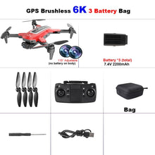 Load image into Gallery viewer, FEMA S4 Camera Drone GPS 4K Professional pro 6K HD 5G FPV Long Distance Brushless RC Quadcopter Dron PK L900 SG108