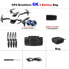 Load image into Gallery viewer, FEMA S4 Camera Drone GPS 4K Professional pro 6K HD 5G FPV Long Distance Brushless RC Quadcopter Dron PK L900 SG108