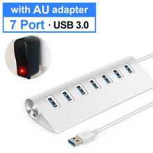 Load image into Gallery viewer, USB 3.0 HUB 4 7 Port Multi USB Splitter Power Adapter High Speed For Macbook Pro Air PC Computer Accessories Adaptador USB Hab
