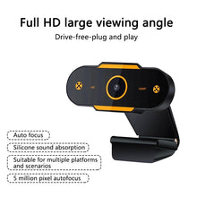 Load image into Gallery viewer, 1080P Webcam Full HD Web Camera With Built-in Microphone USB Plug Web Cam For PC Computer Laptop Desktop YouTube Skype Win10