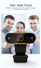Load image into Gallery viewer, 1080P Webcam Full HD Web Camera With Built-in Microphone USB Plug Web Cam For PC Computer Laptop Desktop YouTube Skype Win10