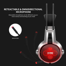 Load image into Gallery viewer, Somic E95X 5.2 Physical Multi-channel Vibration Gaming Headset Noise Canceling Headphones with Mic For PS4 FPS Game
