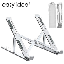 Load image into Gallery viewer, Portable Laptop Stand Aluminium Foldable Notebook Support Laptop Base Macbook Pro Holder Adjustable Bracket Computer Accessories
