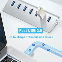 Load image into Gallery viewer, USB 3.0 HUB 4 7 Port Power Adapter Multi USB Splitter High Speed for Macbook Pro Air PC Computer Accessories Adaptador USB Hab
