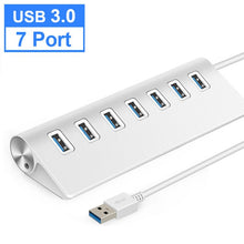 Load image into Gallery viewer, USB 3.0 HUB 4 7 Port Power Adapter Multi USB Splitter High Speed for Macbook Pro Air PC Computer Accessories Adaptador USB Hab
