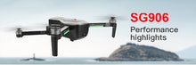 Load image into Gallery viewer, SG906/SG906 Pro 2 drone 4k HD mechanical 3-Axis gimbal camera 5G wifi gps system supports TF card drones distance 1.2km
