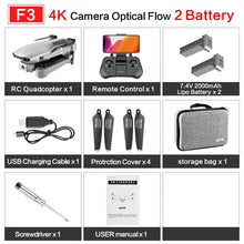 Load image into Gallery viewer, F3 drone GPS 4K 5G WiFi live video FPV quadrotor flight 25 minutes rc distance 500m drone HD wide-angle dual camera
