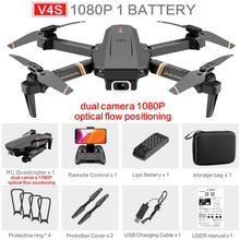 Load image into Gallery viewer, V4 Rc Drone 4k HD Wide Angle Camera 1080P WiFi fpv Drone Dual Camera Quadcopter Real-time transmission Helicopter Toys
