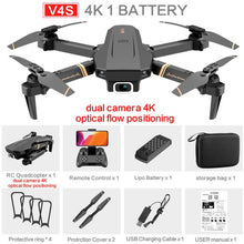Load image into Gallery viewer, V4 Rc Drone 4k HD Wide Angle Camera 1080P WiFi fpv Drone Dual Camera Quadcopter Real-time transmission Helicopter Toys
