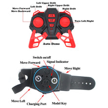 Load image into Gallery viewer, 2.4Ghz 4WD Rock Crawler RC Car Watch Gravity Induction Car Toy Remote Gesture Control Drift Car Radio Control Stunt Toys 3755
