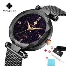 Load image into Gallery viewer, 2020 New Starry Sky Women's Watch WWOOR Fashion Elegant High-end Black Ladies Quartz Wristwatch Luxury Dress Gifts Women Watches

