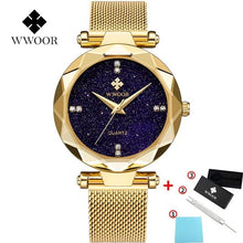 Load image into Gallery viewer, 2020 New Starry Sky Women's Watch WWOOR Fashion Elegant High-end Black Ladies Quartz Wristwatch Luxury Dress Gifts Women Watches
