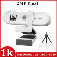 Load image into Gallery viewer, 4K Webcam Full HD 1080P Web Camera For PC Computer Laptop Video Record Autofocus Lens 8MP Webcam With Microphone Privacy Cover
