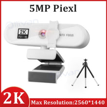 Load image into Gallery viewer, 4K Webcam Full HD 1080P Web Camera For PC Computer Laptop Video Record Autofocus Lens 8MP Webcam With Microphone Privacy Cover
