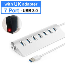 Load image into Gallery viewer, USB 3.0 HUB 4 7 Port Multi USB Splitter Power Adapter High Speed For Macbook Pro Air PC Computer Accessories Adaptador USB Hab
