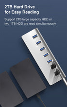 Load image into Gallery viewer, USB 3.0 HUB 4 7 Port Multi USB Splitter Power Adapter High Speed For Macbook Pro Air PC Computer Accessories Adaptador USB Hab
