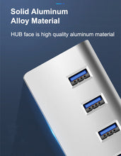 Load image into Gallery viewer, USB 3.0 HUB 4 7 Port Multi USB Splitter Power Adapter High Speed For Macbook Pro Air PC Computer Accessories Adaptador USB Hab
