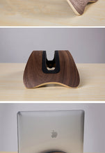 Load image into Gallery viewer, Macbook Stand Macbook Stand Computer Base Wooden Notebook Stand Laptop Stand for Bed Computer Stand Laptop Accessories
