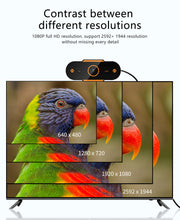 Load image into Gallery viewer, 1080P Webcam Full HD Web Camera With Built-in Microphone USB Plug Web Cam For PC Computer Laptop Desktop YouTube Skype Win10
