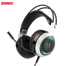 Load image into Gallery viewer, SOMIC G951 Gaming Headphones LED Headset Vibration USB headphone for Computer PC Laptop PS4 gamer earphone

